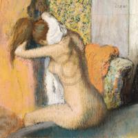 Kunstdruk Edgar Degas - Frau nach dem Bade 80x60cm