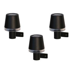 Luxform - 3x Solar Wandlamp Buiten - Cala d'Or - Werkend op zonne-energie - Set van 3 stuks