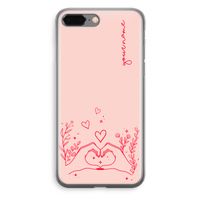 Love is in the air: iPhone 8 Plus Transparant Hoesje