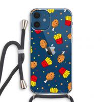Chicken 'n Fries: iPhone 12 mini Transparant Hoesje met koord