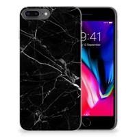 Apple iPhone 7 Plus | 8 Plus | TPU | Siliconen hoesje | Marmer Zwart - Origineel Cadeau Vader