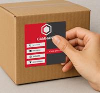 Visitekaartje gepersonaliseerde sticker
