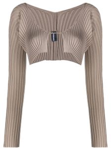 Jacquemus cardigan La Maille Pralù à coupe crop - Tons neutres