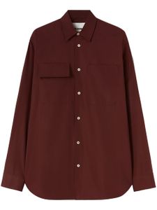 Jil Sander chemise à poche poitrine - Rouge