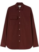 Jil Sander chemise à poche poitrine - Rouge