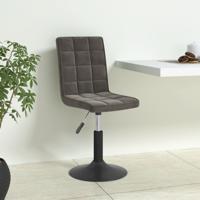 Eetkamerstoelen draaibaar 6 st fluweel donkergrijs