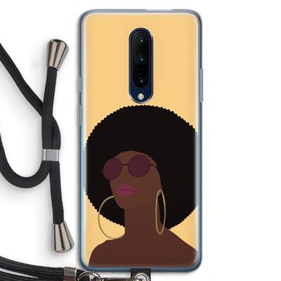 Golden hour: OnePlus 7 Pro Transparant Hoesje met koord