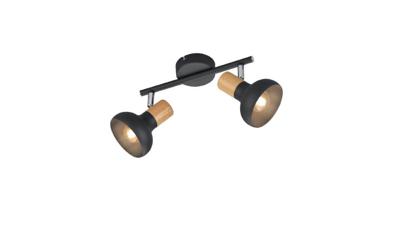 Trio PlafondlampLatika 2-lichts zwart - R81522032
