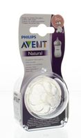 Avent Speen natural sleufje 3 druppels variabele flow (2 st)