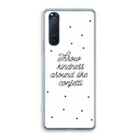 Confetti: Sony Xperia 5 II Transparant Hoesje