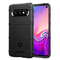 Volledige dekking schokbestendig TPU Case voor Galaxy S10 (zwart)