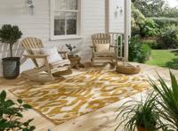 Sanderson - Kasuri Ochre outdoor 446203 - 200x280 cm Vloerkleed