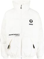 AAPE BY *A BATHING APE® veste matelassée à patch logo - Blanc - thumbnail