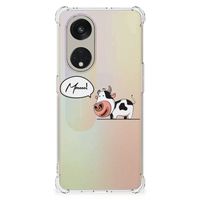 OPPO Reno8 T 5G Stevig Bumper Hoesje Cow - thumbnail