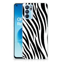 OPPO Reno 6 5G TPU Hoesje Zebra