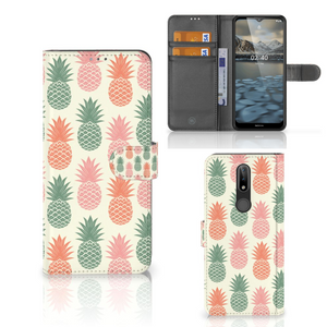 Nokia 2.4 Book Cover Ananas