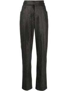 Giuseppe Di Morabito pantalon à ornements en cristal - Noir