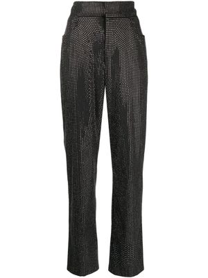 Giuseppe Di Morabito pantalon à ornements en cristal - Noir
