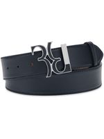 Billionaire ceinture en cuir à boucle logo - Bleu