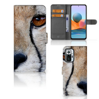 Xiaomi Redmi Note 10 Pro Telefoonhoesje met Pasjes Cheetah - thumbnail