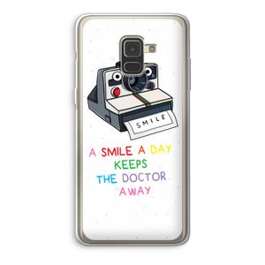Smile: Samsung Galaxy A8 (2018) Transparant Hoesje