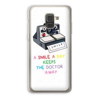Smile: Samsung Galaxy A8 (2018) Transparant Hoesje Smile: Samsung Galaxy A8 (2018) Transparant Hoesje