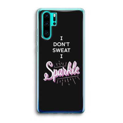 Sparkle quote: Huawei P30 Pro Transparant Hoesje