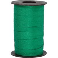 Cadeaulint, B: 10 mm, glitter, groen, 100 m/ 1 rol
