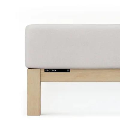 Schlafgut Schlafgut Badstof Hoeslaken S - 90x190 - 100x200 511 Grey Light