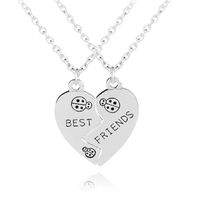 BFF Ketting LGT Jewels Best Friends Hartje Zilverkleurig - thumbnail