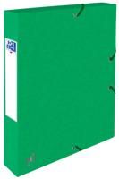 Elastobox oxford top file+ a4 40mm groen | 9 stuks