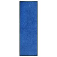 VidaXL Deurmat wasbaar 60x180 cm blauw