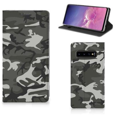 Samsung Galaxy S10 | Hoesje met Magneet | Army Light
