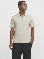Jack & Jones Jprblamilano Spring Knit Polo Ss Sn Trui Korte Mouw Silver Lining