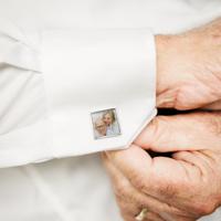 Manchetknopen met foto - Vierkant