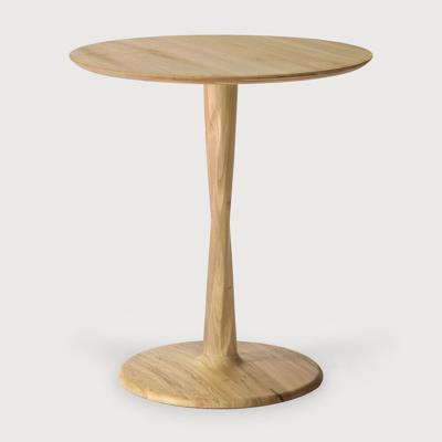Ethnicraft Ronde Bistrotafel 'Torsion' Gevernist Eikenhout, 70cm