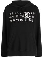 MM6 Maison Margiela hoodie à logo imprimé - Noir