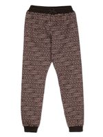 Dolce & Gabbana Kids pantalon de jogging à logo imprimé - Marron - thumbnail