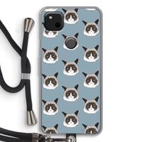 It's a Purrr Case: Pixel 4a Transparant Hoesje met koord It's a Purrr Case: Pixel 4a Transparant Hoesje met koord
