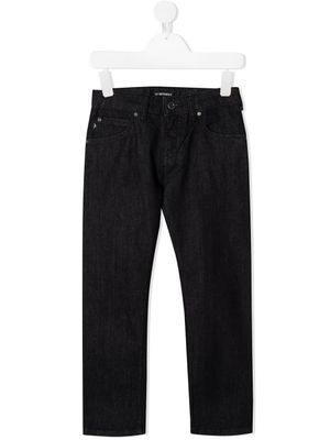 Emporio Armani Kids jean J45 droit - Bleu