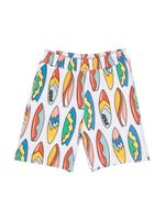 Stella McCartney Kids short de sport à imprimé graphique - Blanc