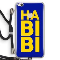 Habibi Blue: Huawei Ascend P8 Lite (2017) Transparant Hoesje met koord