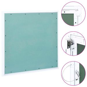 VidaXL Toegangspaneel met aluminium frame en gipsplaat 700x700 mm