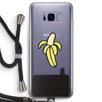 Banana: Samsung Galaxy S8 Transparant Hoesje met koord