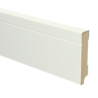 MDF Tijdloze plint 90x18 voorgelakt RAL9010 - lengte 240cm