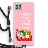 Bento a day: Samsung Galaxy A22 4G Transparant Hoesje met koord