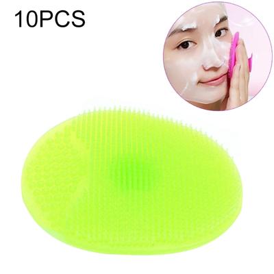 10 stuks reinigen pad wassen gezicht gezicht exfoliërende borstel SPA Skin scrub Cleanser tool (groen)