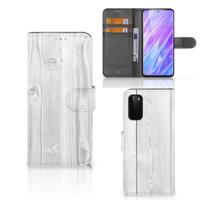 Samsung Galaxy S20 | Book Style Case | White Wood