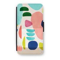 Bold Rounded Shapes: iPhone 7 Plus Flip Hoesje