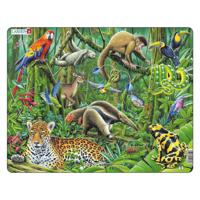 Selecta Larsen legpuzzel dieren - zuid amerikaans regenwoud, 70st.